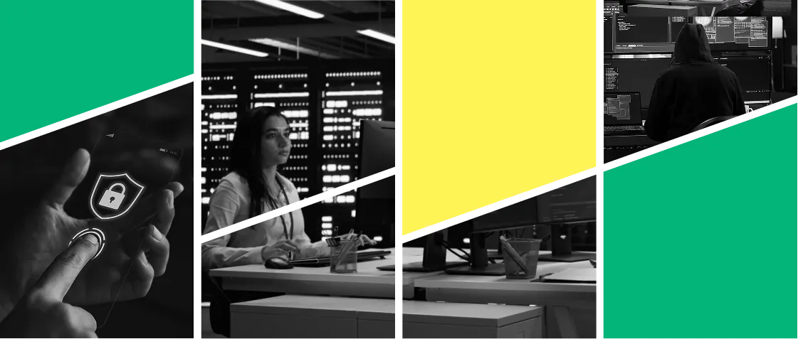 Cybersecurity visual grid